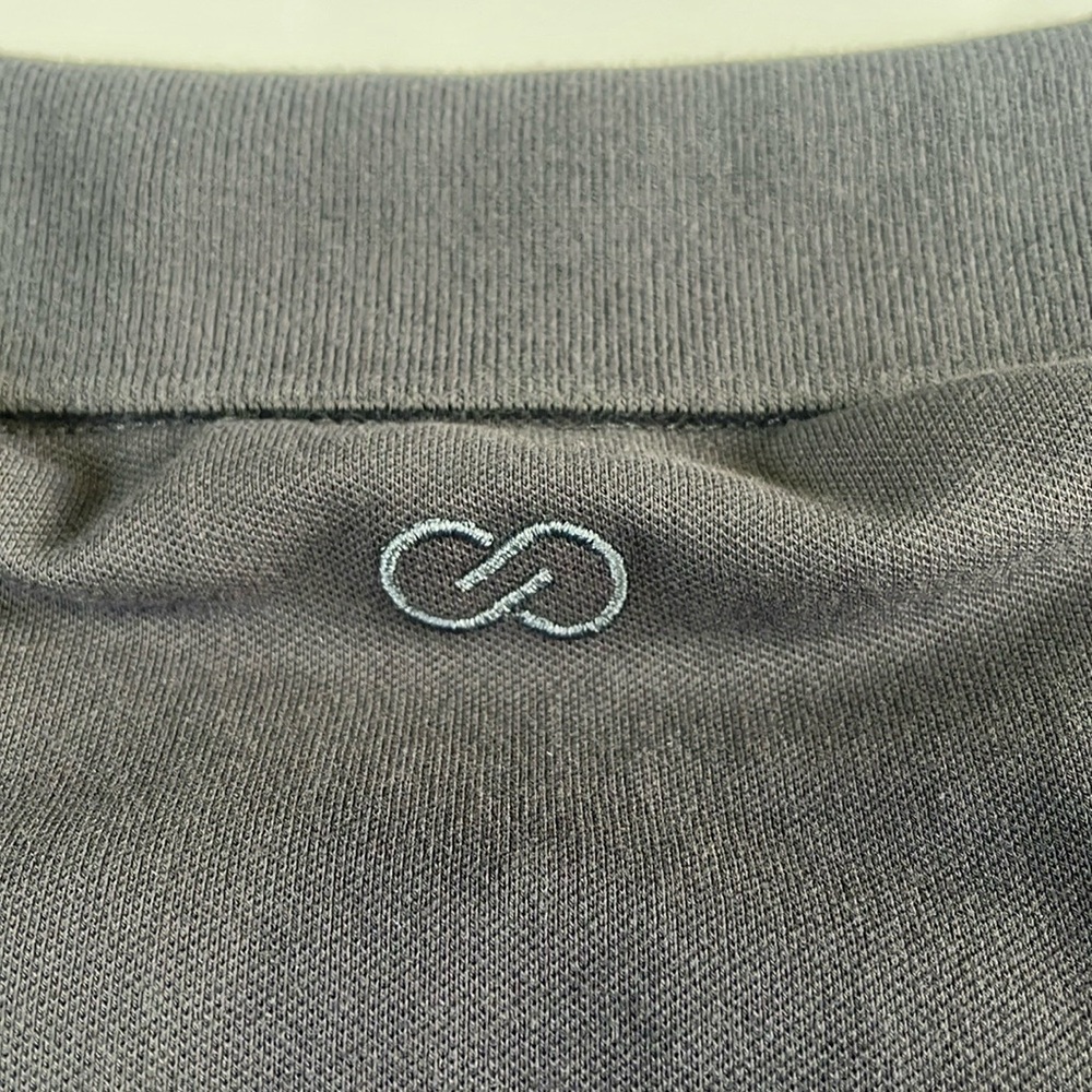 NWT Calia Pique Puff Sleeves Polo T-Shirt XXL Carbon Gray 3/4 Button Down Golf - Picture 12 of 16